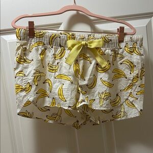 Playful Banana Print Shorts